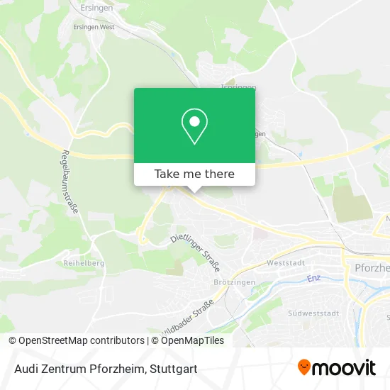 Карта Audi Zentrum Pforzheim