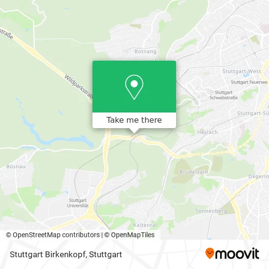Карта Stuttgart Birkenkopf
