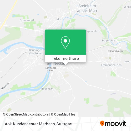 Aok Kundencenter Marbach map