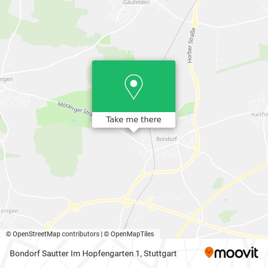 Карта Bondorf Sautter Im Hopfengarten 1