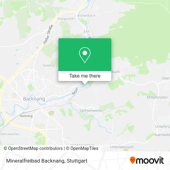 Карта Mineralfreibad Backnang