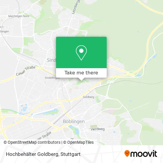 Карта Hochbehälter Goldberg