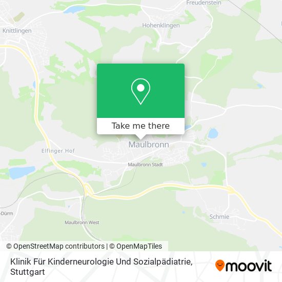 Klinik Für Kinderneurologie Und Sozialpädiatrie map