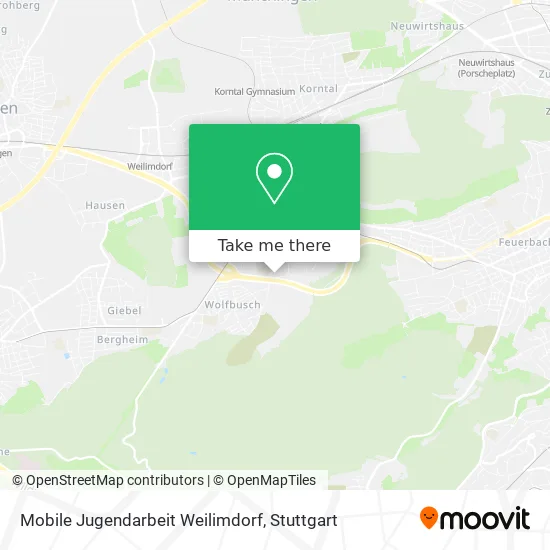 Карта Mobile Jugendarbeit Weilimdorf