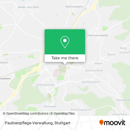 Paulinenpflege-Verwaltung map