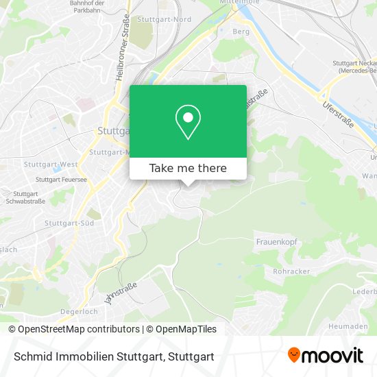 Карта Schmid Immobilien Stuttgart