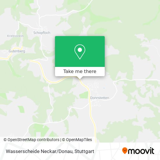 Карта Wasserscheide Neckar/Donau