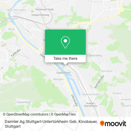 Карта Daimler Ag Stuttgart-Untertürkheim Geb. Kinobauer