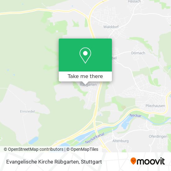 Evangelische Kirche Rübgarten map