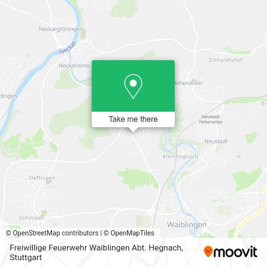 Карта Freiwillige Feuerwehr Waiblingen Abt. Hegnach