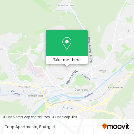 Topp Apartments map