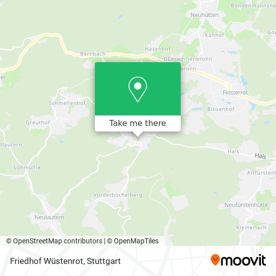 Friedhof Wüstenrot map