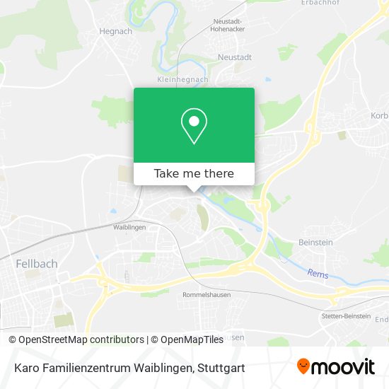 Karo Familienzentrum Waiblingen map