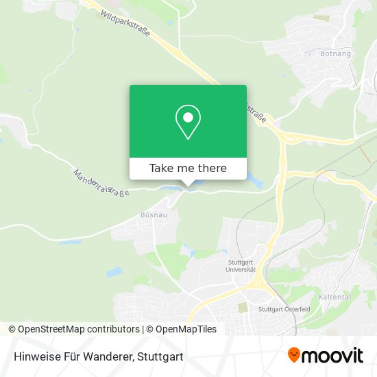 Hinweise Für Wanderer map