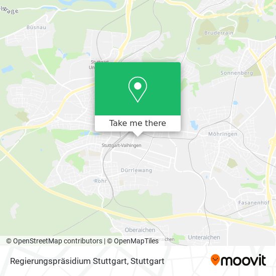 Regierungspräsidium Stuttgart map