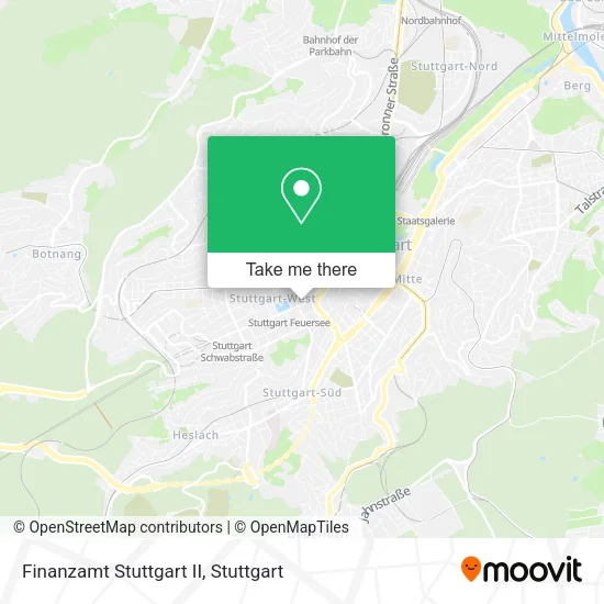 Карта Finanzamt Stuttgart II