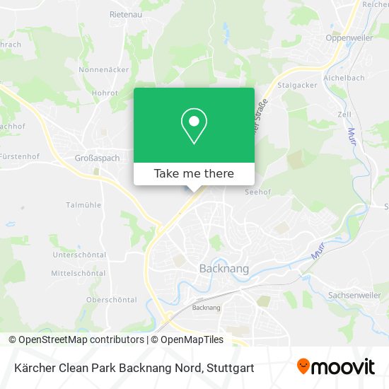 Kärcher Clean Park Backnang Nord map