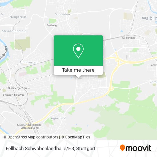 Карта Fellbach Schwabenlandhalle/F.3