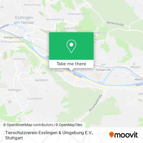 Tierschutzverein Esslingen & Umgebung E.V. map
