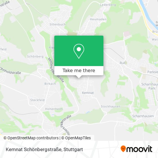 Kemnat Schönbergstraße map