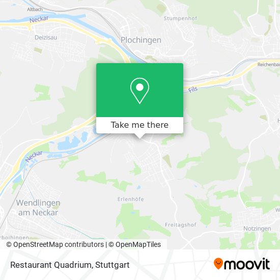 Restaurant Quadrium map