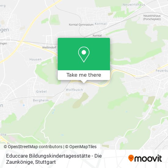 Educcare Bildungskindertagesstätte - Die Zaunkönige map