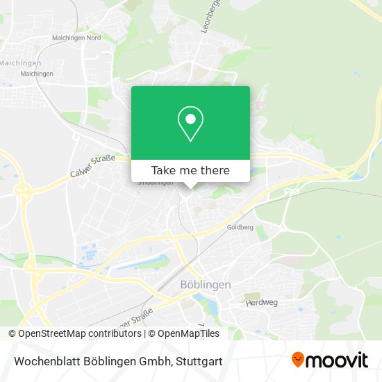 Wochenblatt Böblingen Gmbh map