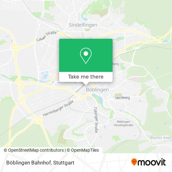 Карта Böblingen Bahnhof