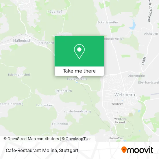 Карта Café-Restaurant Molina