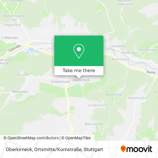 Карта Oberkirneck, Ortsmitte / Kornstraße