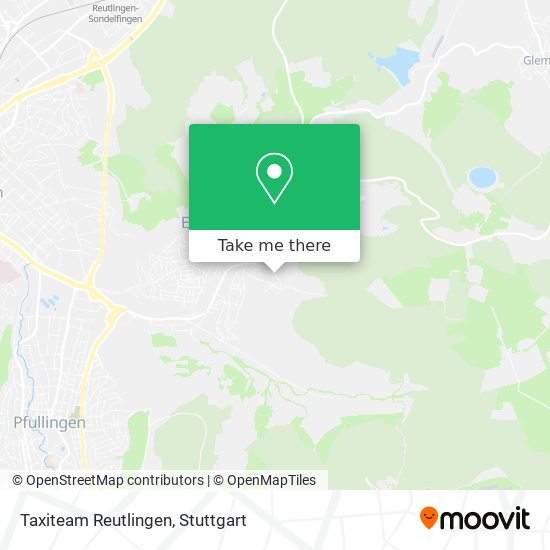 Taxiteam Reutlingen map