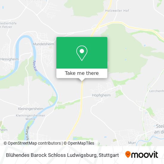 Blühendes Barock Schloss Ludwigsburg map