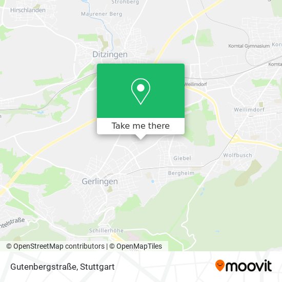 Gutenbergstraße map