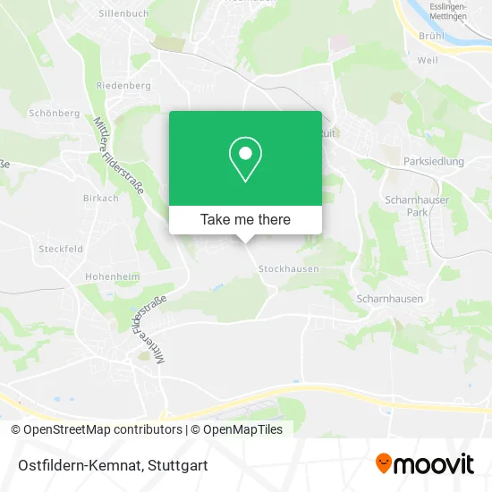 Карта Ostfildern-Kemnat