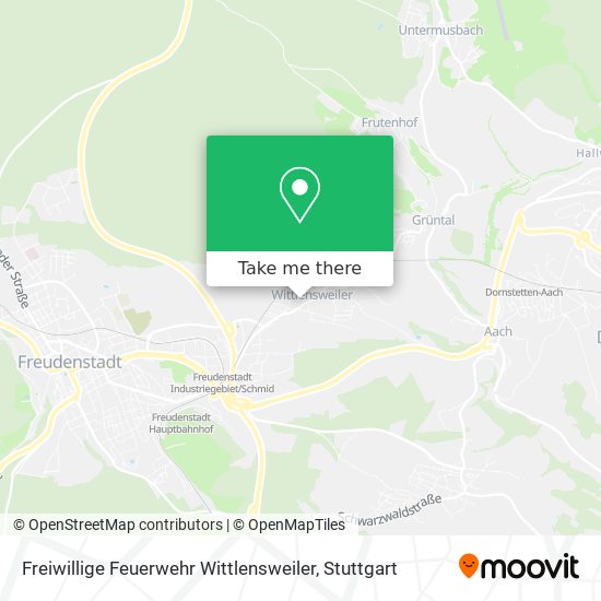 Карта Freiwillige Feuerwehr Wittlensweiler