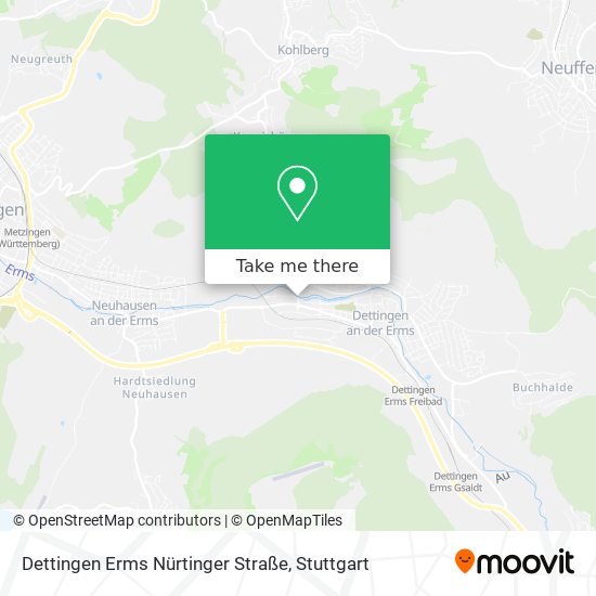 Dettingen Erms Nürtinger Straße map