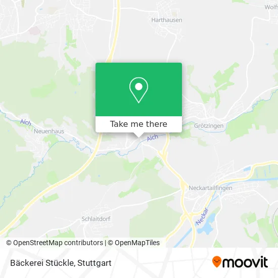 Карта Bäckerei Stückle