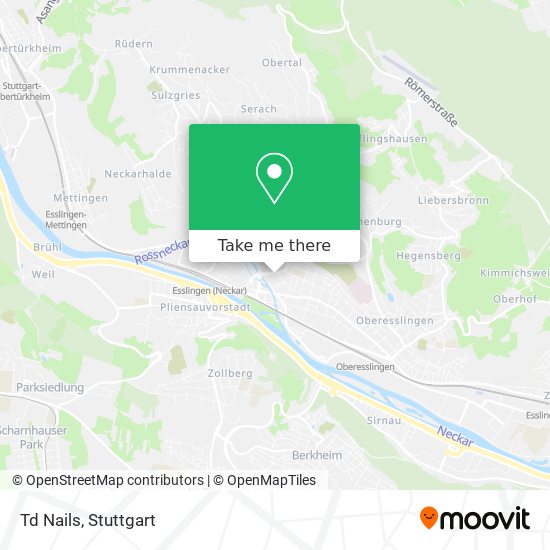 Td Nails map