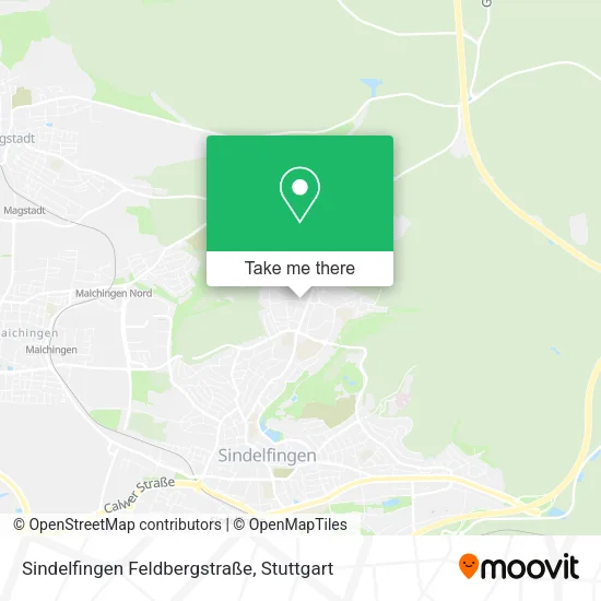 Карта Sindelfingen Feldbergstraße