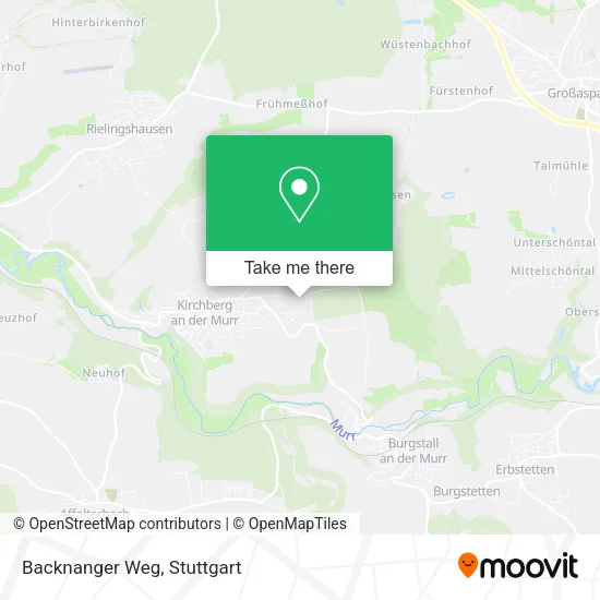 Карта Backnanger Weg