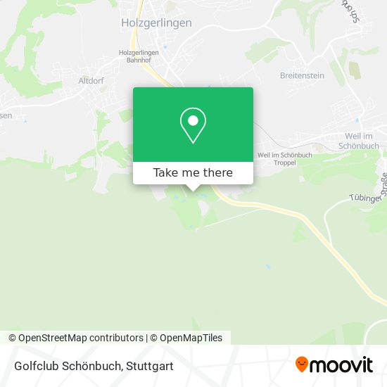 Golfclub Schönbuch map