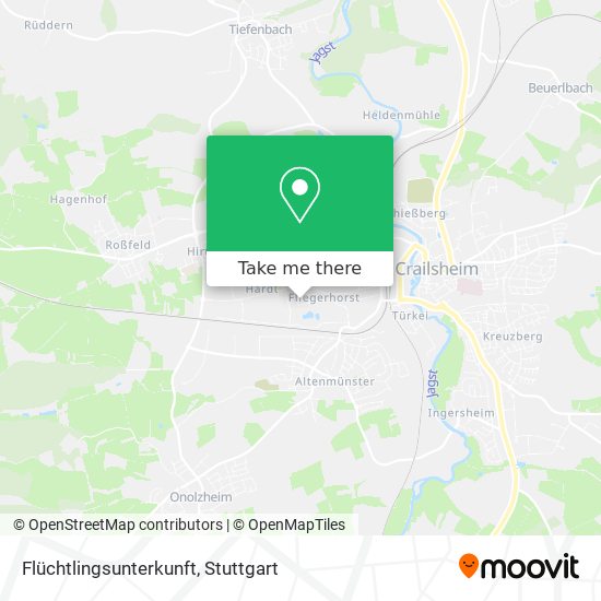 Flüchtlingsunterkunft map