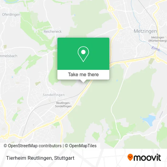 Карта Tierheim Reutlingen