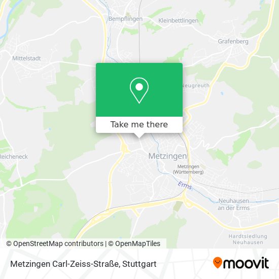 Карта Metzingen Carl-Zeiss-Straße