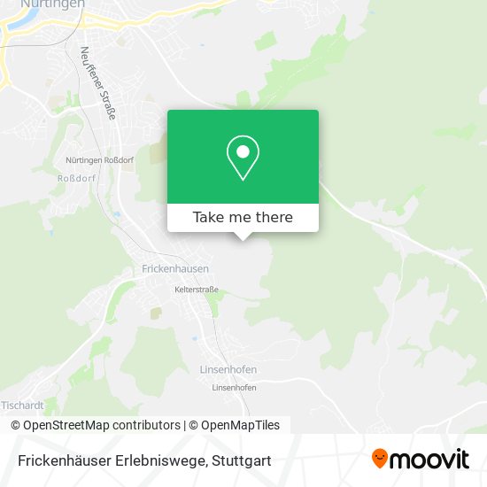 Frickenhäuser Erlebniswege map