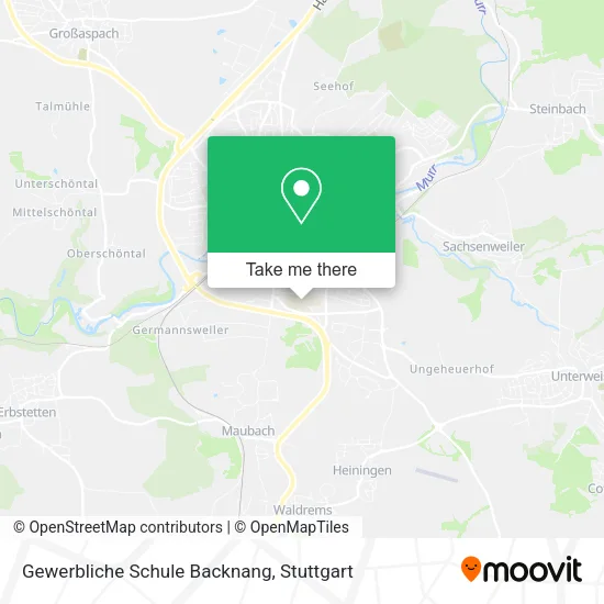 Карта Gewerbliche Schule Backnang