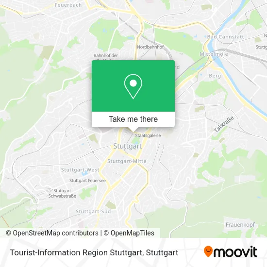 Карта Tourist-Information Region Stuttgart