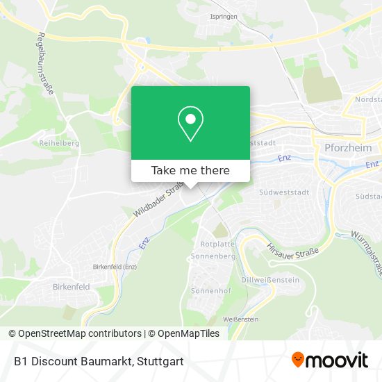 Карта B1 Discount Baumarkt