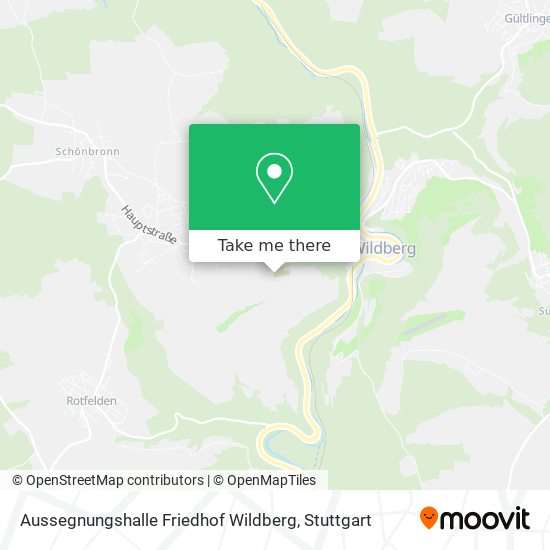 Aussegnungshalle Friedhof Wildberg map