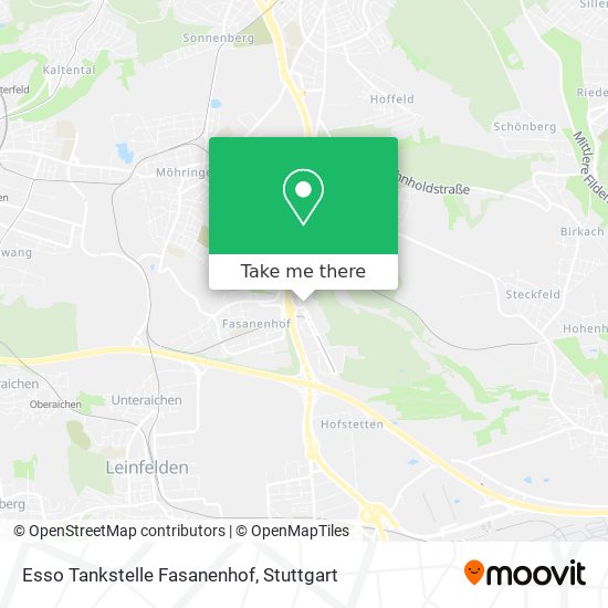 Esso Tankstelle Fasanenhof map